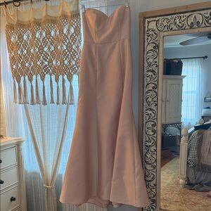 ALFRED SUNG Strapless Blush Gown
